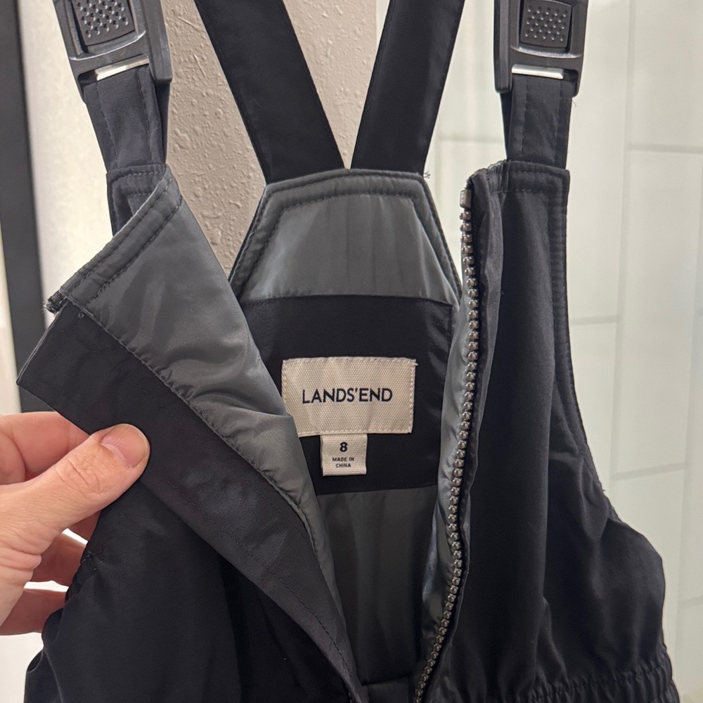 Kids- Lands' End Black Bib Overalls